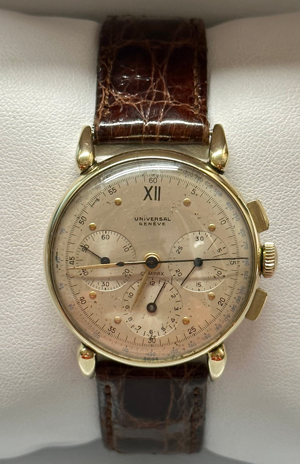 UNIVERSAL GENEVE Compax Vintage 1940's Mechanical Men's Watch - $40K A