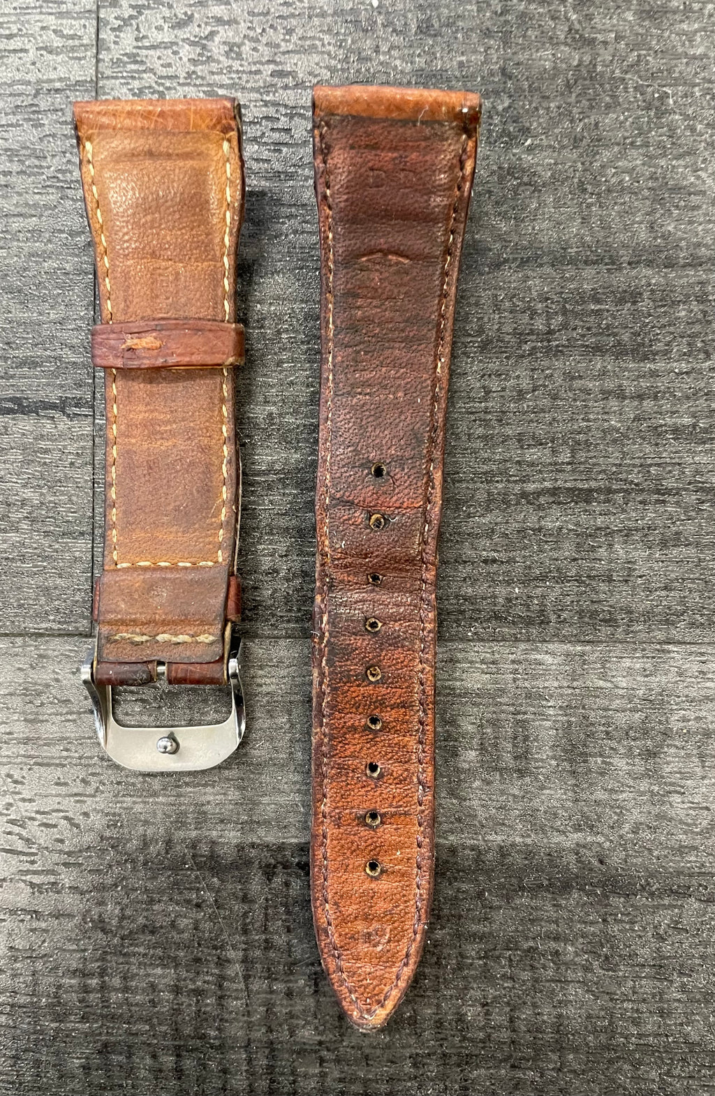 Jaeger LeCoultre Dark Brown Padded Ostrich Watch Strap 700 APR w C