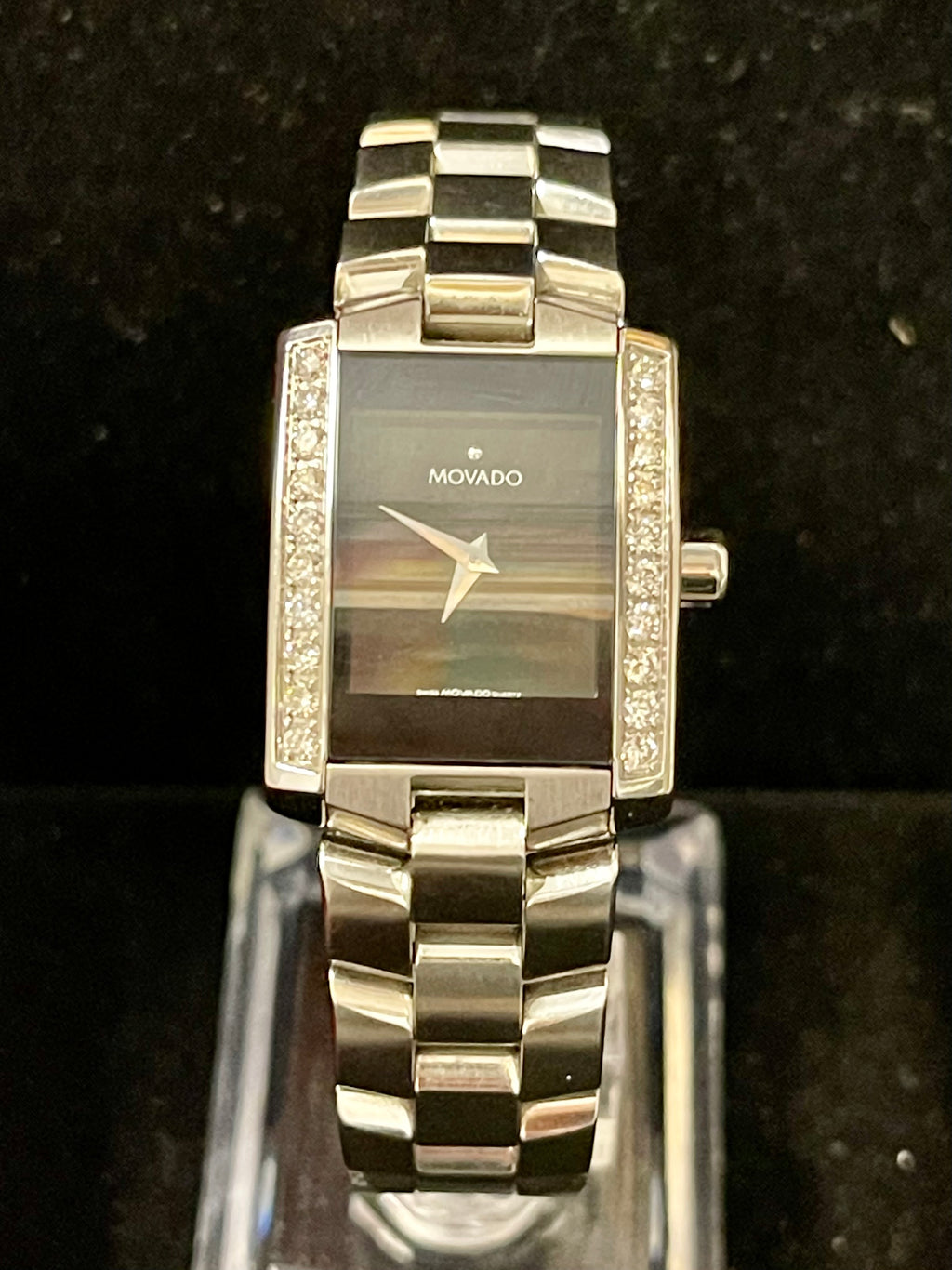 Movado rectangular watch online women's