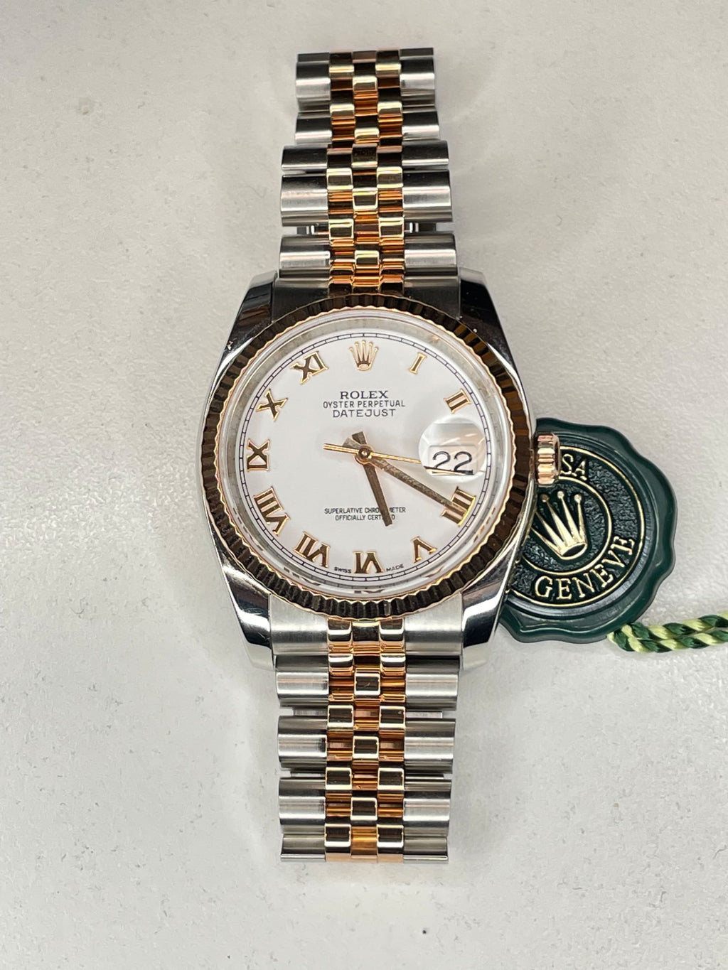 ROLEX Men’s Oyster Perpetual DateJust Two Toned 18K Rose Gold & SS - $35K  APR w/CoA!!