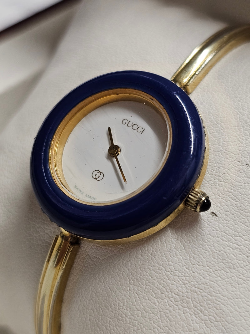 GUCCI Ladies Vintage circa 1980's, Very Unique Gold Tone Watch - $4K APR w/ COA! APR 57