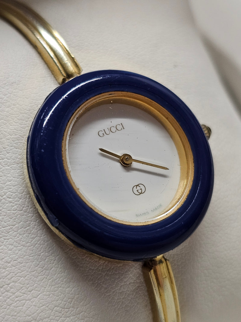 GUCCI Ladies Vintage circa 1980's, Very Unique Gold Tone Watch - $4K APR w/ COA! APR 57