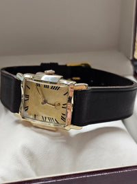 BULOVA Solid YG Vintage 1940's Unique Fancy Case Design Watch - $10K APR w/ COA! APR 57