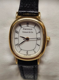 TIFFANY & CO. Portofolio w/ Original Strap Unique Ladies Watch- $3.5K APR w/ COA APR 57