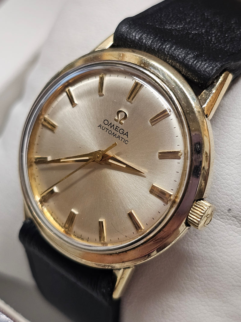 OMEGA, Vintage 1950's, 10K GF & SS, Men's Unique Design Watch - $8K APR w/ COA!! APR 57