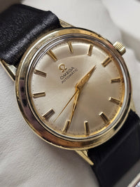 OMEGA, Vintage 1950's, 10K GF & SS, Men's Unique Design Watch - $8K APR w/ COA!! APR 57