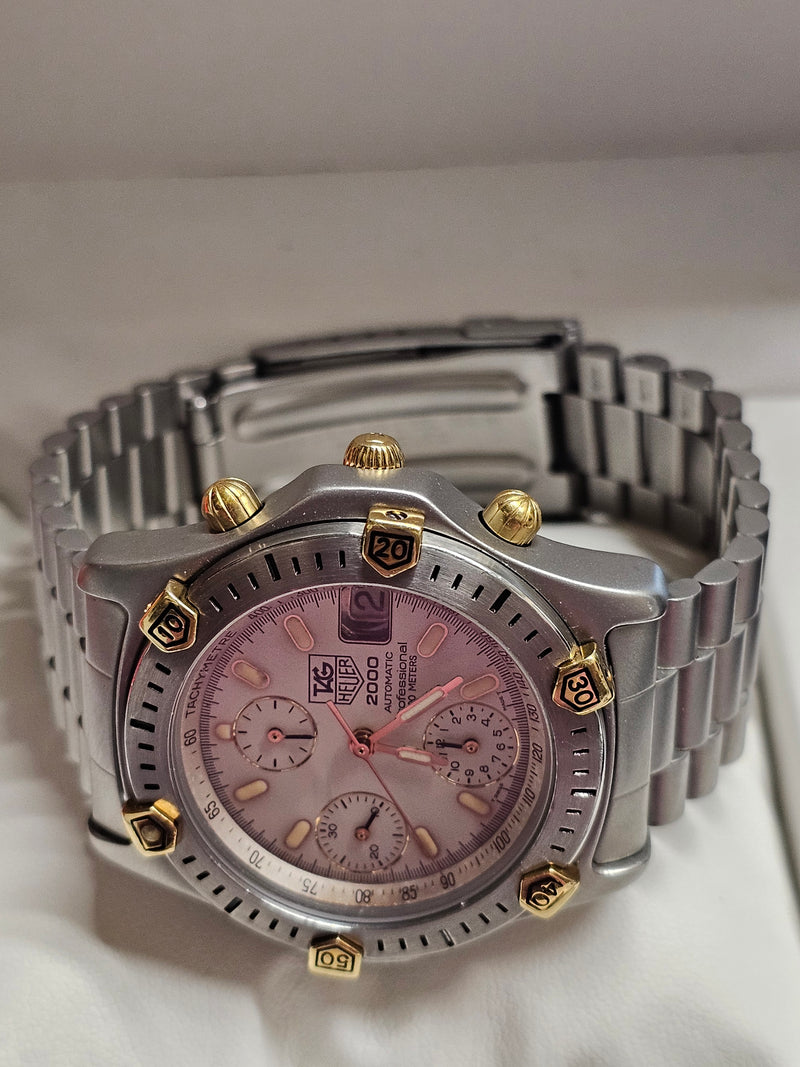 Tag Heuer Professional 2000 Beautiful SS & Gold Men's Watch- $12K APR with COA!! APR 57