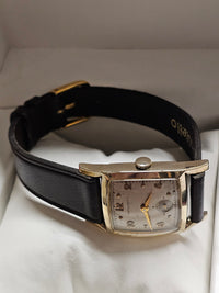 HAMILTON Vintage circa 1950s, 10K GF, Unique Men's Tank Watch - $5K APR w/ COA!! APR57