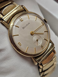 BULOVA, 10K GF, Men's Incredibly Beautiful Vintage 1957 Watch - $6K APR w/ COA! APR 57