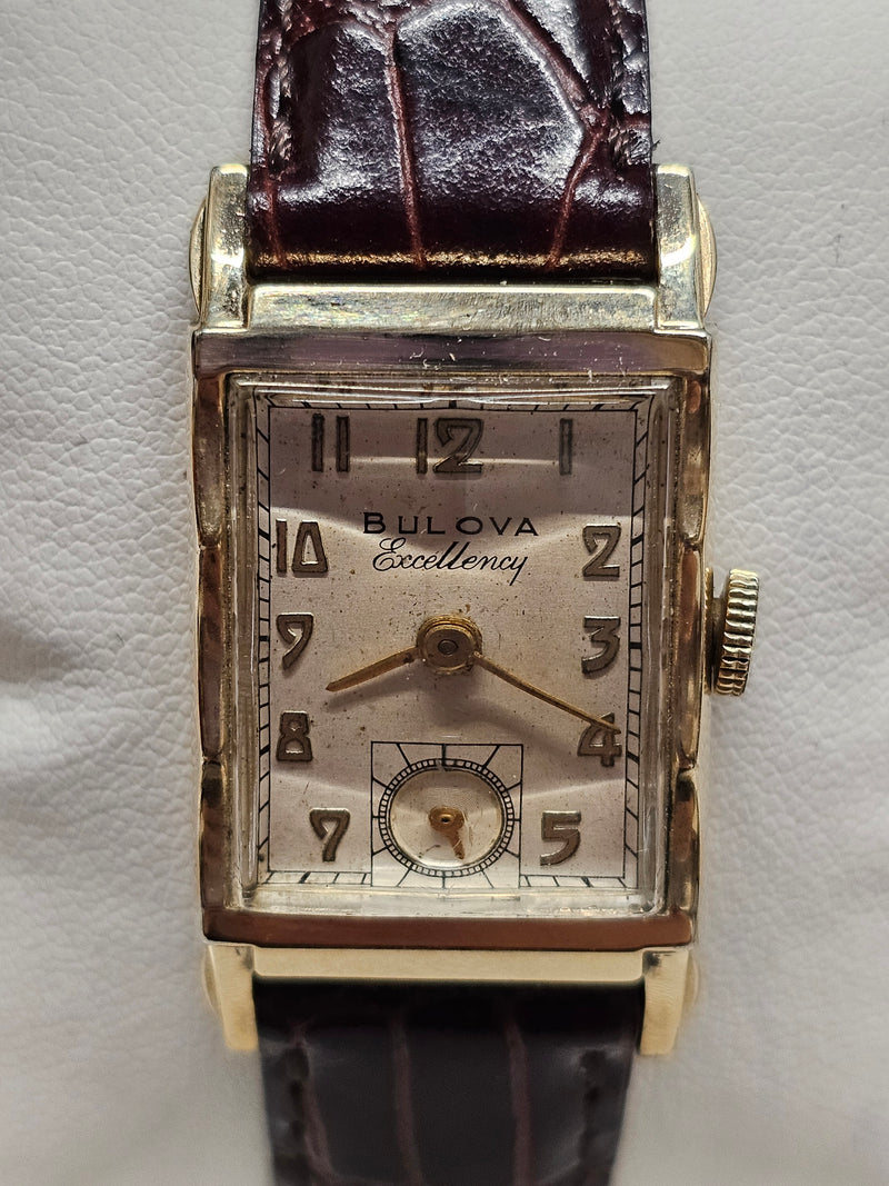 BULOVA EXCELLENCY, Vintage circa 1940s, 10K GF, Men's Watch - $7K APR w/ COA!!!! APR57