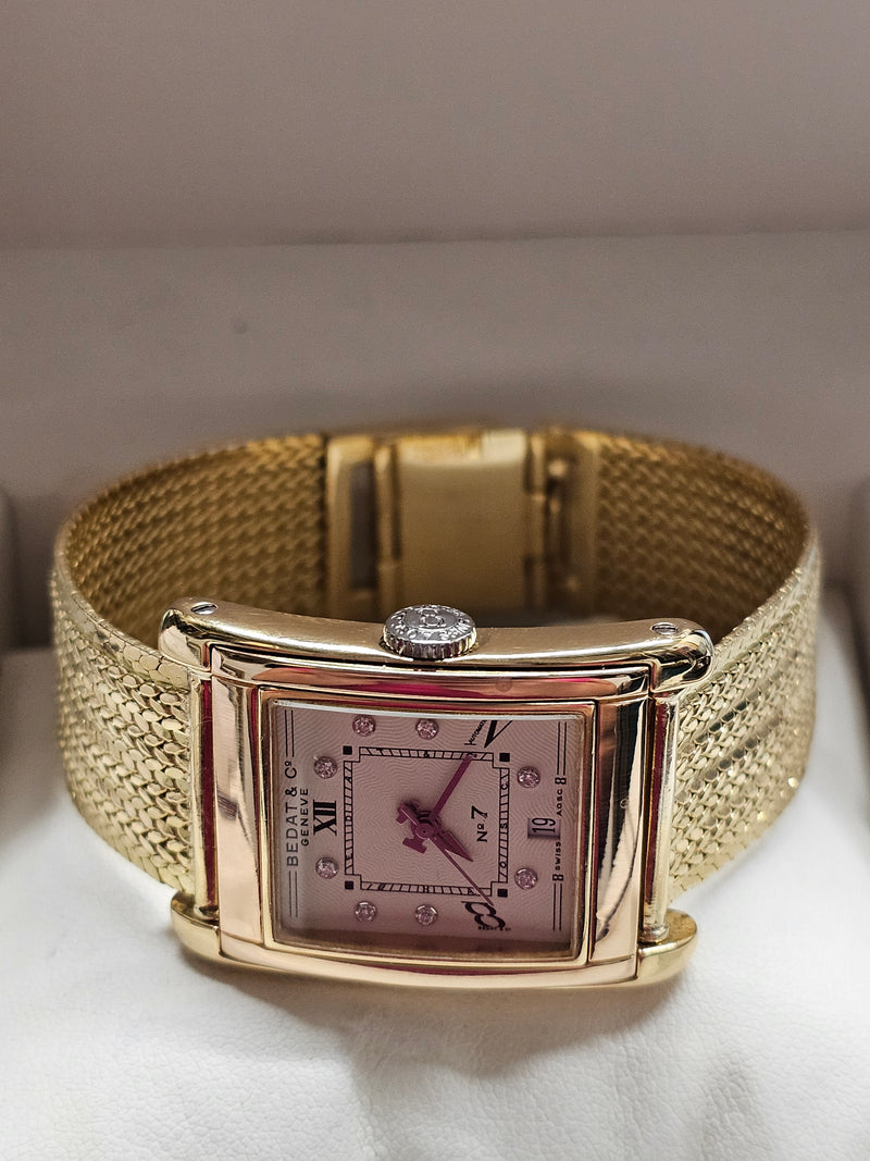 BEDAT & Co, Gold Tone Case & 18K YG Bracelet, Ladies Watch - $30K APR w/ COA!!!! APR57