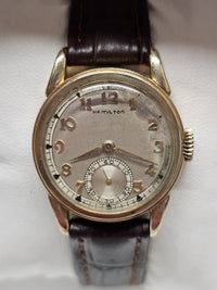 HAMILTON, 10K GF, Beautiful 1940s Vintage Men's Wristwatch - $7K APR w/ COA!!!!! APR57