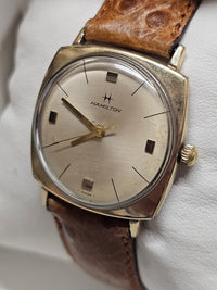 HAMILTON, 10K RGP, Vintage from 1950s, Unique Men's Wristwatch - $6K APR w/ COA! Apr57