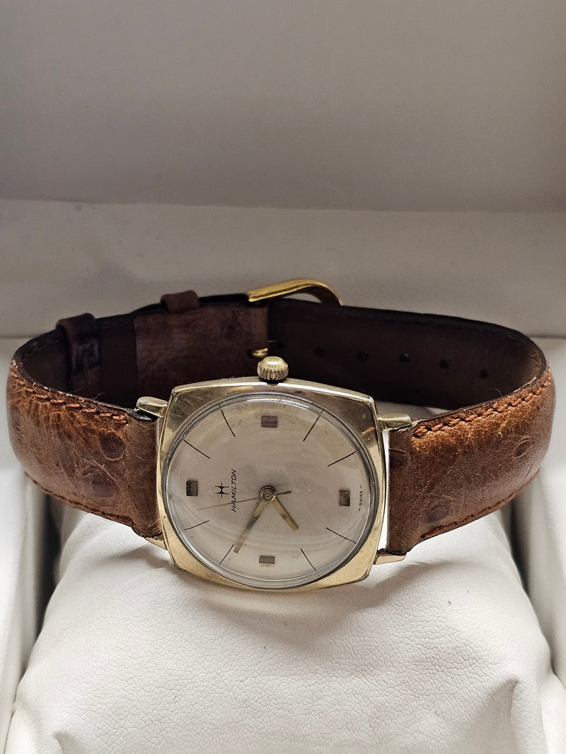 HAMILTON, 10K RGP, Vintage from 1950s, Unique Men's Wristwatch - $6K APR w/ COA! Apr57