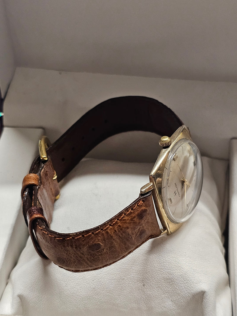 HAMILTON, 10K RGP, Vintage from 1950s, Unique Men's Wristwatch - $6K APR w/ COA! Apr57