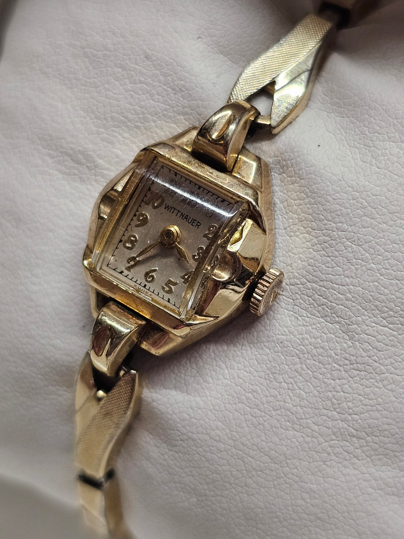 Vintage Wittnauer womens 10k gold filled bezel 2024 watch