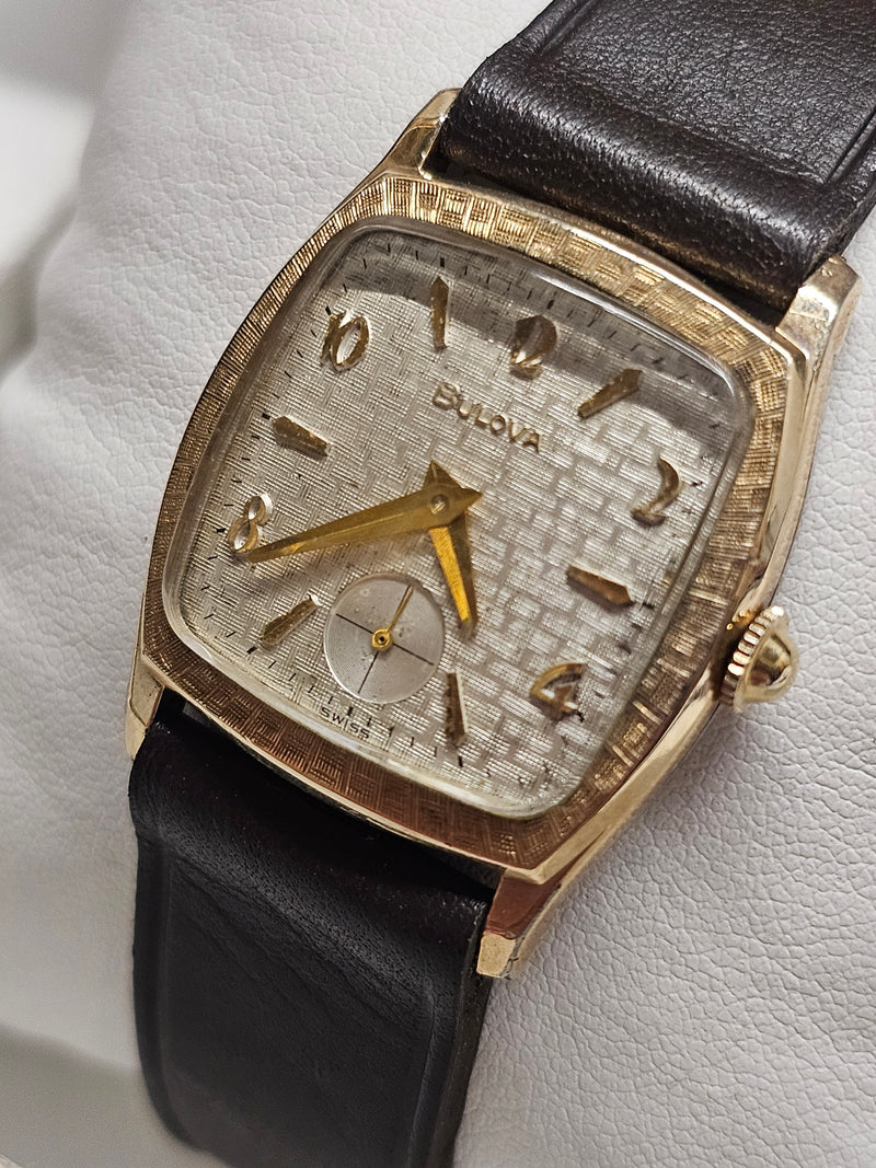 BULOVA, Vintage 1950s, 10K RGP Bezel & Steel Back, Men's Watch - $6K APR w/ COA! APR57