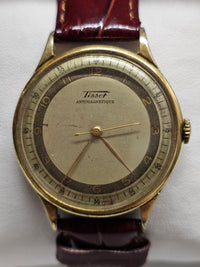 TISSOT, Vintage C. 1940s, Gold Tone & Steel, Men's Wristwatch - $15K APR w/ COA! APR57