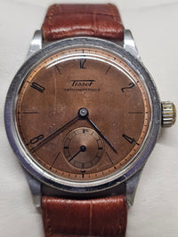 TISSOT, Vintage 1940s, Steel, w/ Sub Dial, Unique Men's Watch - $10K APR w/ COA! APR57