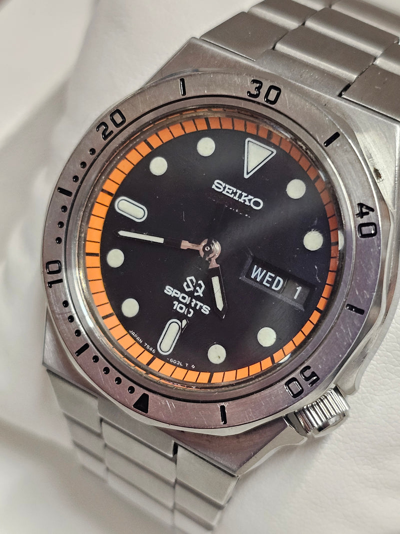 SEIKO Sports Day-Date Feature Rotating Diving Bezel Men's Watch- $6K APR w/ COA! APR57