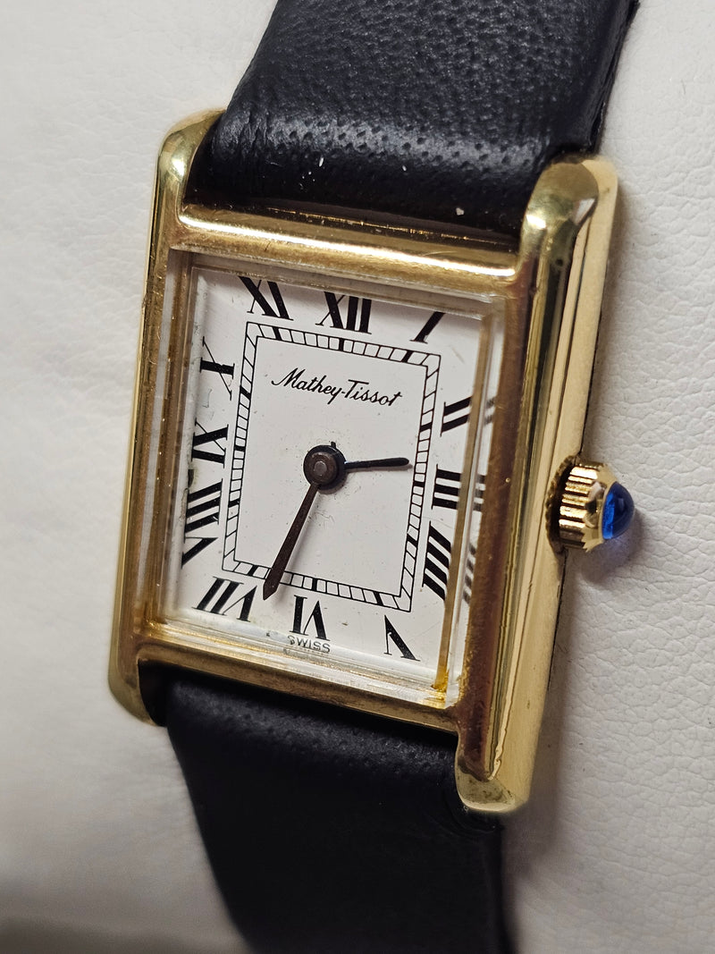 MATHEY TISSOT, 18K Gold Electroplated, Unique Unisex Watch  - $8K APR w/ COA!!!! APR57