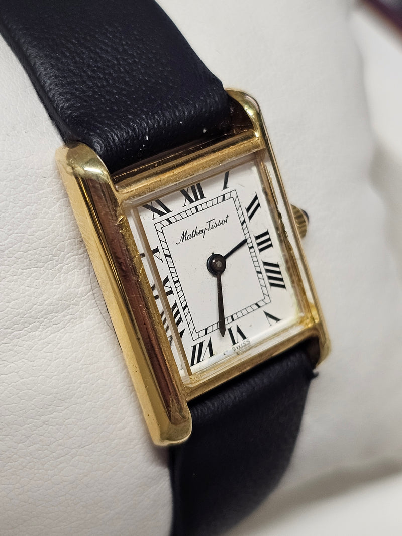 MATHEY TISSOT, 18K Gold Electroplated, Unique Unisex Watch  - $8K APR w/ COA!!!! APR57