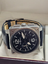 BELL & ROSS Aviation Type/ Military Spec, Steel, Men's Watch - $15K APR w/ COA!! APR57