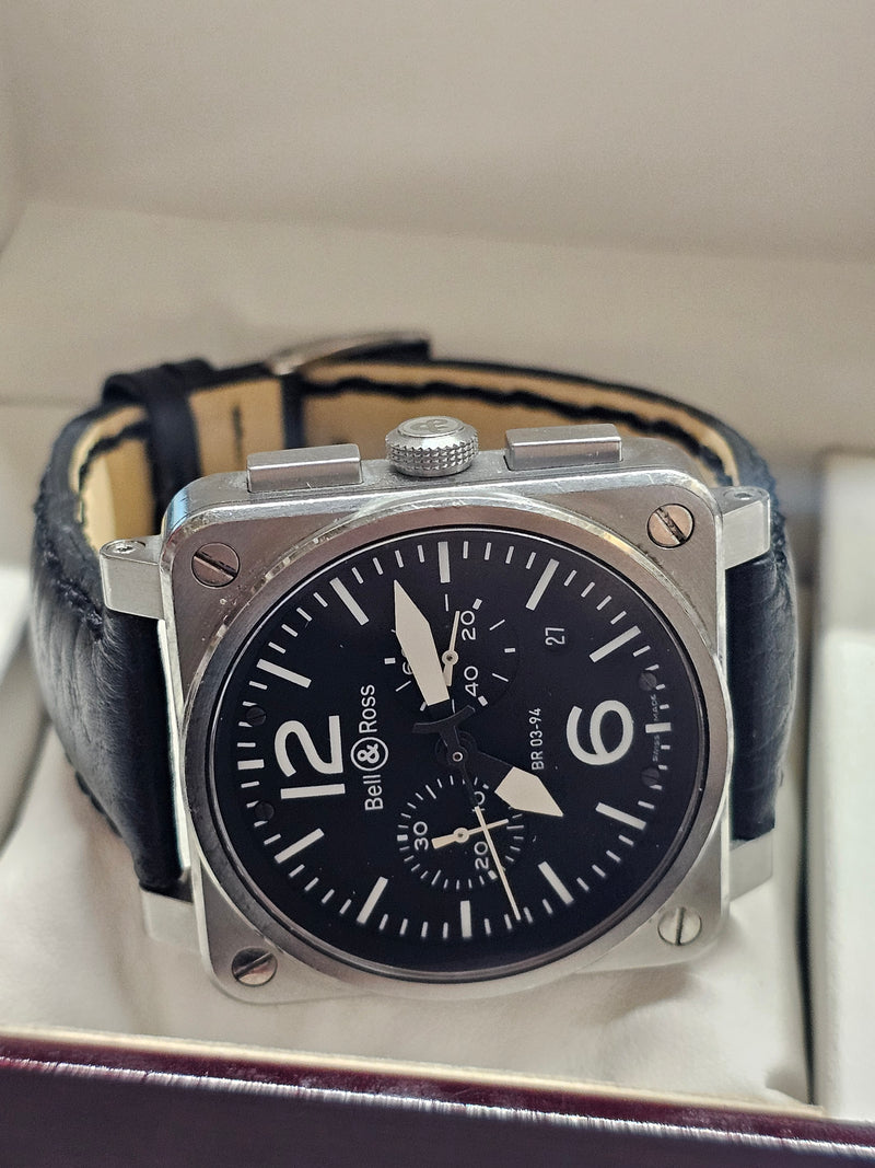 BELL & ROSS Aviation Type/ Military Spec, Steel, Men's Watch - $15K APR w/ COA!! APR57