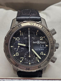 BELL & ROSS By Sinn, Chronograph, Date Feature, Men's Watch - $10K APR w/ COA!!! APR57