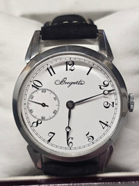 BREGUET Vintage 1920's Steel Unique Skeleton Back Men's Watch - $30K APR w/ COA! APR57