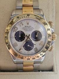 ROLEX Daytona Chrono 18K YG & Steel "Panda" Dial, Men's Watch - $70K APR w/ COA! APR57