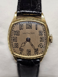 HAMILTON 14K Yellow Gold, Vintage 1930s, Unique Unisex Watch -  $12K APR w/COA!! APR57