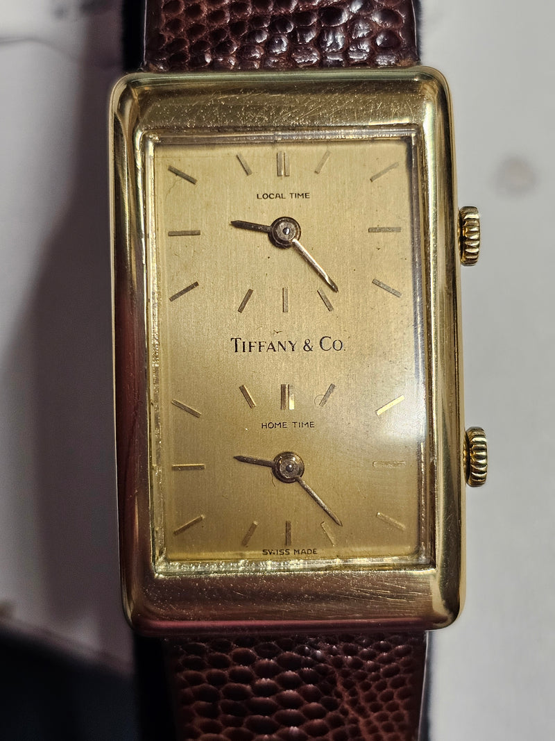 Tiffany & Co Vintage Dual Time 18K Gold Men's Watch by Chopard - $30K APPRAISAL & CERTIFICATE OF AUTHENTICITY APR57