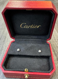 Exquisite Cartier Diamond Earrings in 18K White Gold – Brand New with Certificat APR57