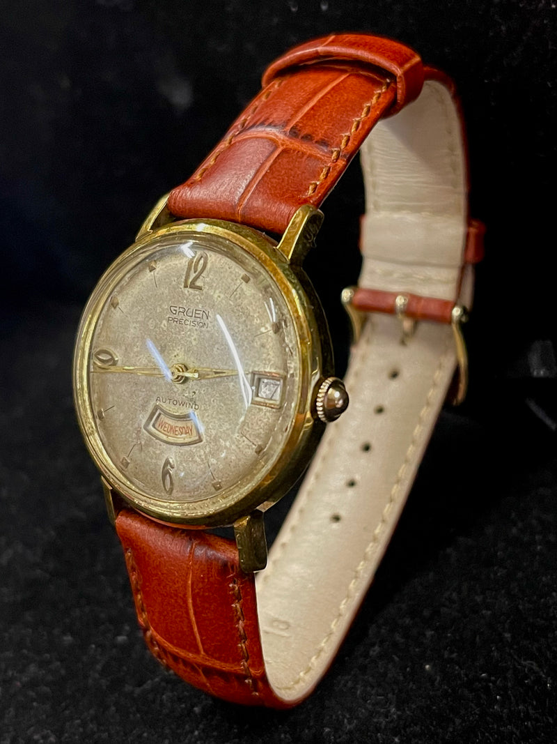 Brand NewGrüen Precision beautiful c. 1950’s unisex WATCH - $6K APR w/ COA! APR 57