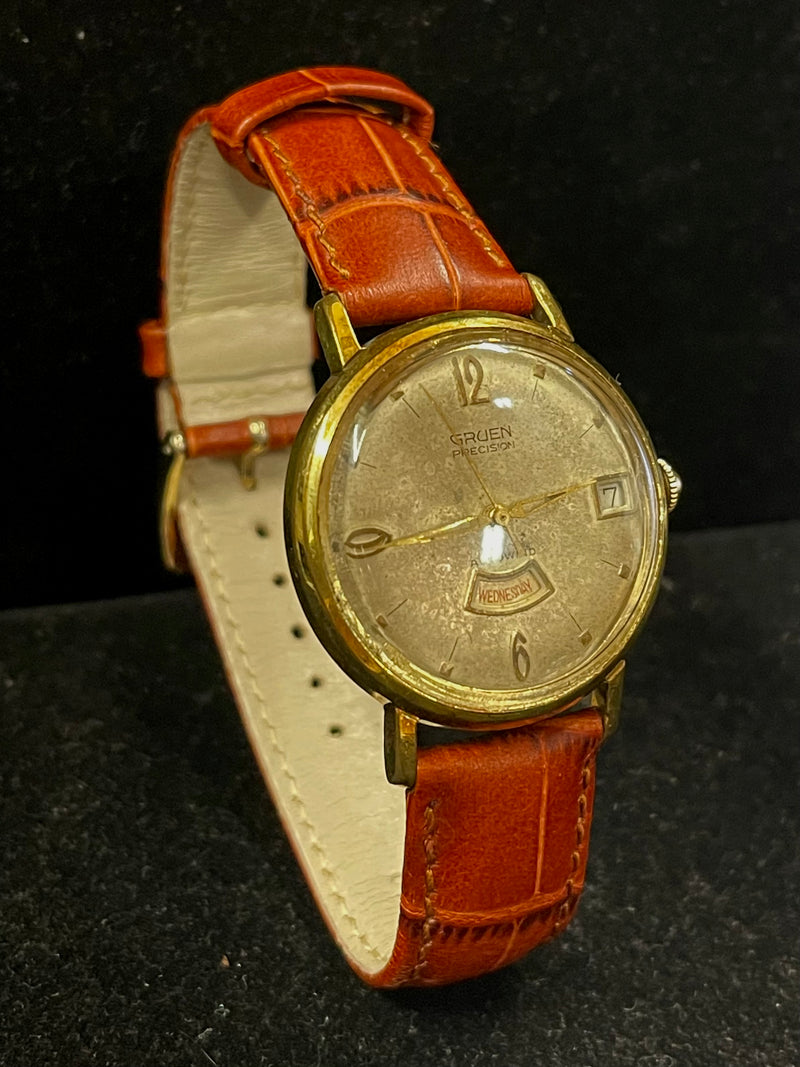 Brand NewGrüen Precision beautiful c. 1950’s unisex WATCH - $6K APR w/ COA! APR 57