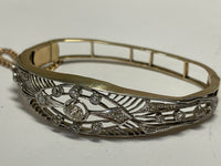 Bracelet Victorian Style C. 1900s Solid Gold & Diamonds Piece - $13K APR w/ CoA! APR57