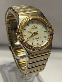 OMEGA Ladies Limited Edition Mother Of Pear w/Diamonds Watch - $10K APR w/ COA! APR57