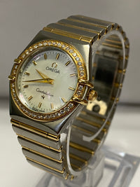 OMEGA Ladies Limited Edition Mother Of Pear w/Diamonds Watch - $10K APR w/ COA! APR57