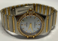 OMEGA Ladies Limited Edition Mother Of Pear w/Diamonds Watch - $10K APR w/ COA! APR57