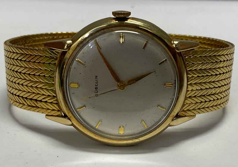 Reference 2526 | Retailed by Gübelin: A yellow gold automatic wristwatch  with first series enamel dial, Made in 1955 | Important Watches | 2023 |  Sotheby's