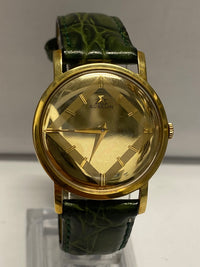 GUBELIN Extra-Thin 18K Gold w/ Unique Diamond-Style Dial Watch- $15K APR w/ COA! APR57