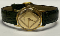 GUBELIN Extra-Thin 18K Gold w/ Unique Diamond-Style Dial Watch- $15K APR w/ COA! APR57