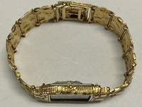 SEIKO Wristwatch w/ Custom Textured Solid 14K Gold Case and Bracelet - 15K APR Value w/ CoA! APR 57