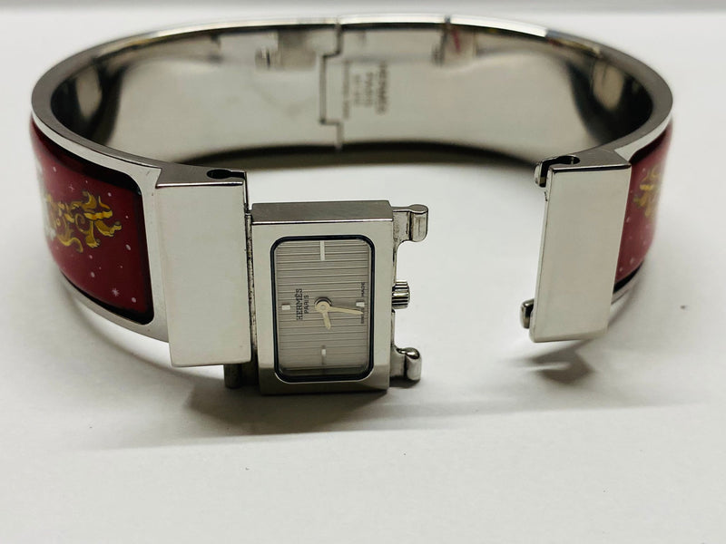 Beautiful Hermes Ltd. Edt. Unique Christmas  SS Brand New Watch- $10K APR w/ COA APR 57