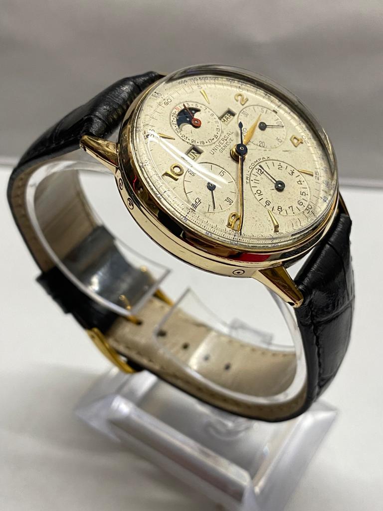 UNIVERSAL GENEVE GT SS Spectacular Moon Phase- Day-Date-Chrono- $40K APR w/ COA! APR57