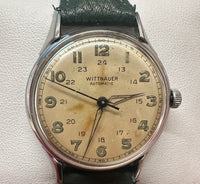 Wittnauer Military Style Watch C.1940s Stainless Steel Vintage $8K APR& COA!!!!! APR 57