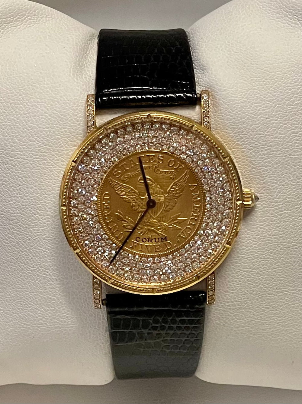 CORUM Men s Watch Bicentennial 18KYG 5 US Coin w 257 Diamonds