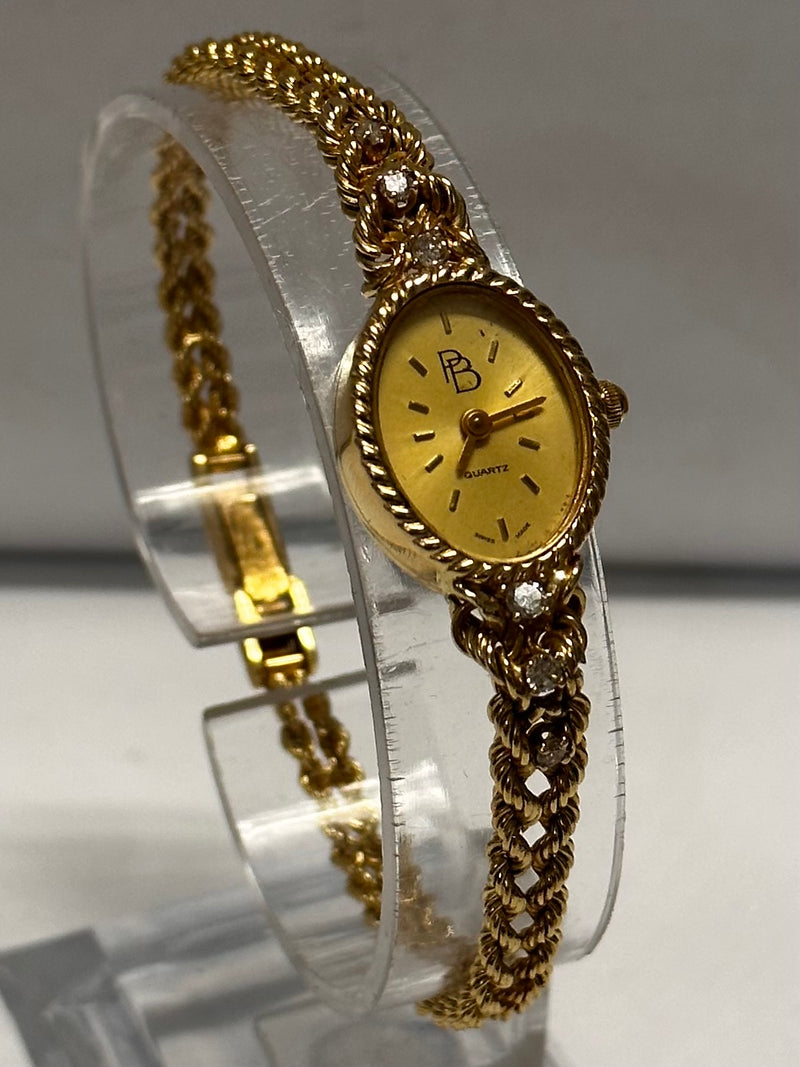 PAUL BREGUETTE Beautiful Solid Gold w/ Diamonds Design Watch - $10K APR w/ COA!! APR57