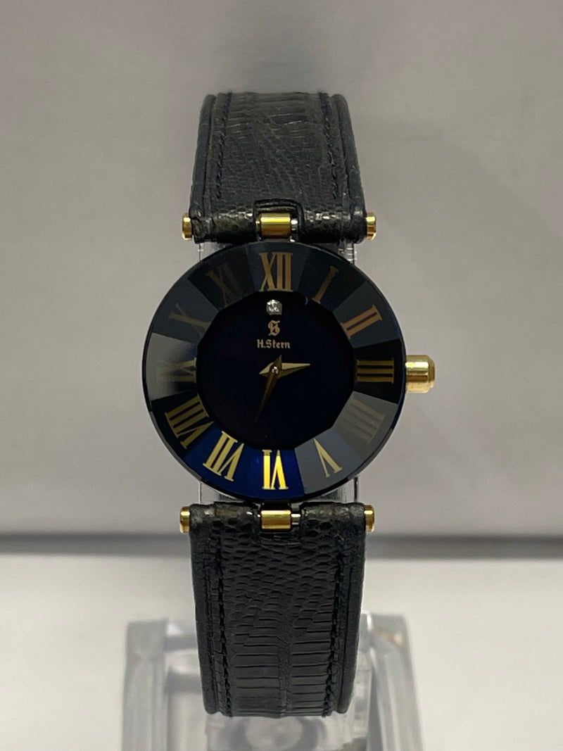 H. Stern Rare Ladies Size Sapphire Blue & 18K Yellow Gold Watch- $15K APR w/COA! APR57